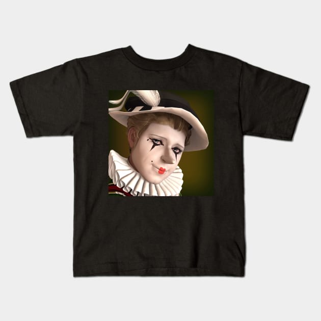 Cyrano Renaissance Clown Kids T-Shirt by 2HivelysArt